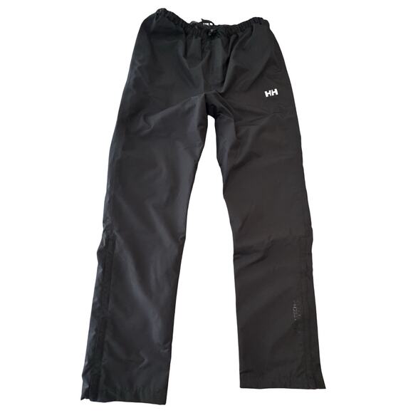 Helly Hansen Black Hellytech Waterproof Windproof Breathable Outdoor Pants Sz L - Picture 1 of 5